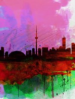 Toronto Watercolor Skyline Fine Art Print