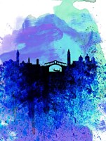 Venice Watercolor Skyline Fine Art Print