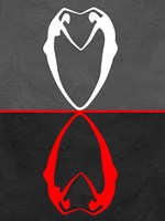 Red Heart Reflection Fine Art Print