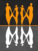 Yellow and White People Fine Art Print