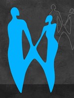 Blue Couple Fine Art Print