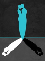 Blue Kiss Shadow Fine Art Print