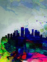 New Orleans Watercolor Skyline Fine Art Print