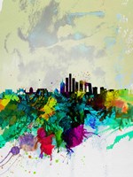 Beijing Watercolor Skyline Fine Art Print