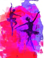 Two Dancing Ballerinas Fine Art Print