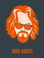 Dude Abides Orange Fine Art Print