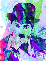 Chaplin Watercolor Framed Print