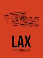 LAX Los Angeles Airport Orange Fine Art Print
