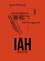 IAH Houston Airport Orange Fine Art Print