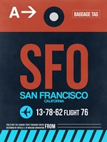 SFO San Francisco Luggage Tag 2 Fine Art Print