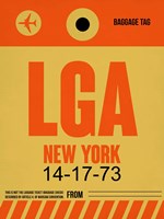 LGA New York Luggage Tag 1 Fine Art Print