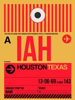 IAH Houston Luggage Tag 1 Fine Art Print