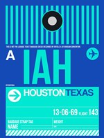 IAH Houston Luggage Tag 2 Fine Art Print