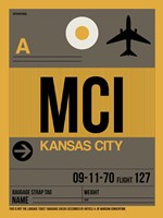 MCI Kansas City Luggage Tag 1 Fine Art Print