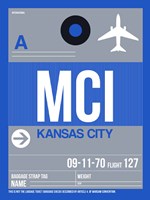 MCI Kansas City Luggage Tag 2 Fine Art Print