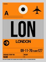 LON London Luggage Tag 1 Fine Art Print