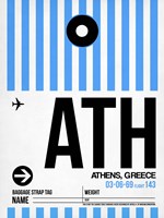 ATH Athens Luggage Tag 1 Fine Art Print