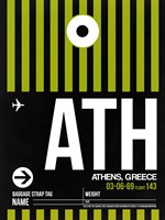 ATH Athens Luggage Tag 2 Fine Art Print