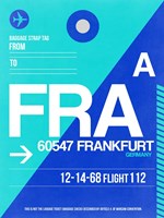 FRA Frankfurt Luggage Tag 1 Fine Art Print