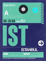 IST Istanbul Luggage Tag 1 Fine Art Print