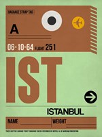 IST Istanbul Luggage Tag 2 Fine Art Print