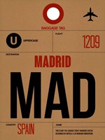 MAD Madrid Luggage Tag 2 Fine Art Print
