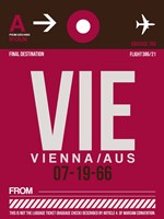 VIE Vienna Luggage Tag 2 Fine Art Print