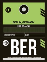 BER Berlin Luggage Tag 2 Fine Art Print