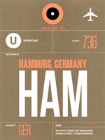 HAM Hamburg Luggage Tag 2 Fine Art Print