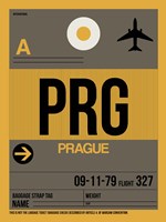 PRG Prague Luggage Tag 1 Fine Art Print