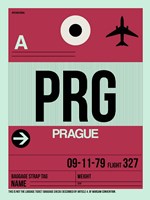 PRG Prague Luggage Tag 2 Fine Art Print