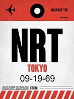 NRT Tokyo Luggage Tag 1 Fine Art Print