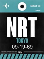 NRT Tokyo Luggage Tag 2 Fine Art Print