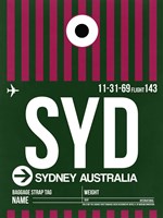 SYD Sydney Luggage Tag 2 Fine Art Print