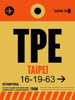 TPE Taipei Luggage Tag 2 Fine Art Print