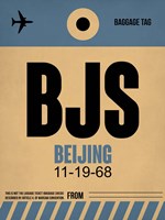 BJS Beijing Luggage Tag 2 Fine Art Print