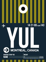 YUL Montreal Luggage Tag 1 Fine Art Print