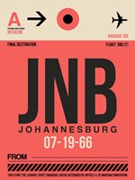 JNB Johannesburg Luggage Tag 2 Fine Art Print