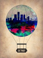 Detroit  Air Balloon Fine Art Print