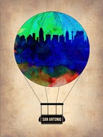 San Antonio Air Balloon Fine Art Print