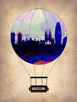 Barcelona Air Balloon Fine Art Print