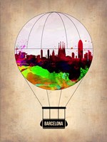 Barcelona Air Balloon 2 Fine Art Print