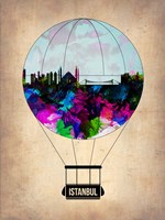 Istanbul Air Balloon Fine Art Print