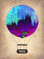 Prague Air Balloon Fine Art Print