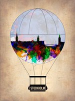 Stockholm Air Balloon Fine Art Print