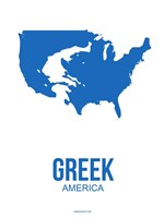 Greek America 1 Fine Art Print