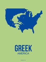 Greek America 2 Fine Art Print