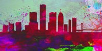 Detroit City Skyline Fine Art Print