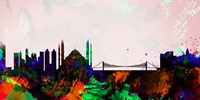Istanbul City Skyline Fine Art Print