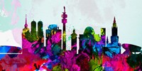 Munich City Skyline Fine Art Print